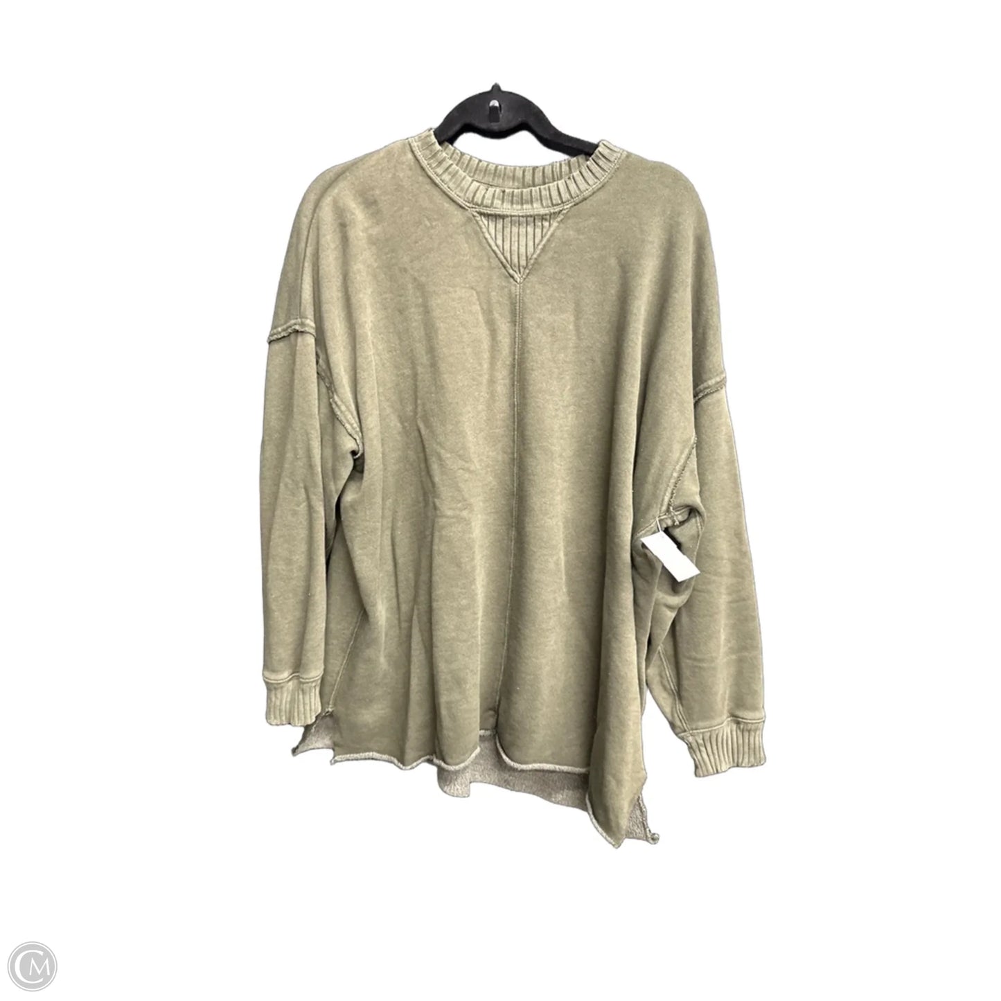 Sweatshirt Crewneck By Aerie In Green, Size: S