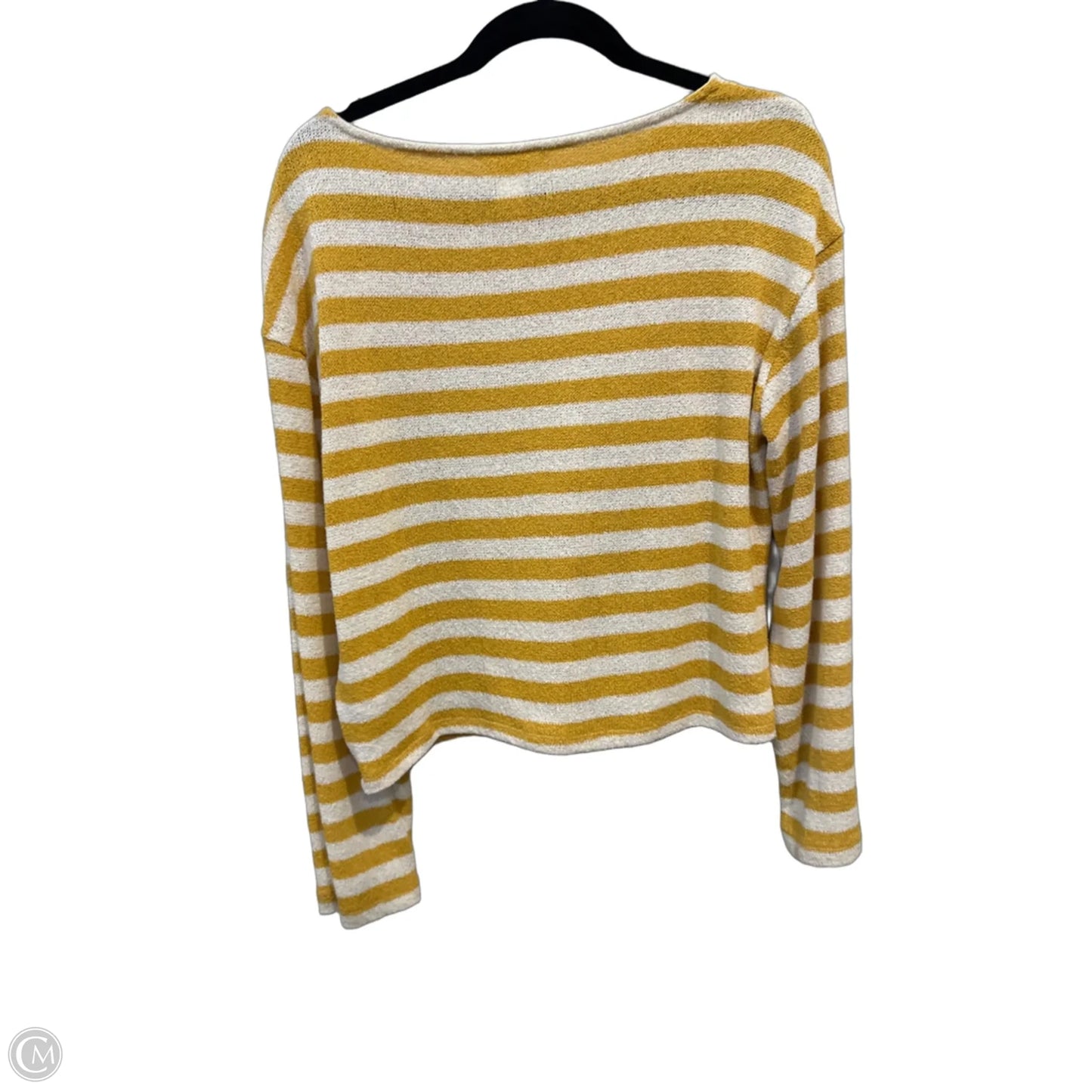 Top Long Sleeve By H&m In Striped Pattern, Size: M