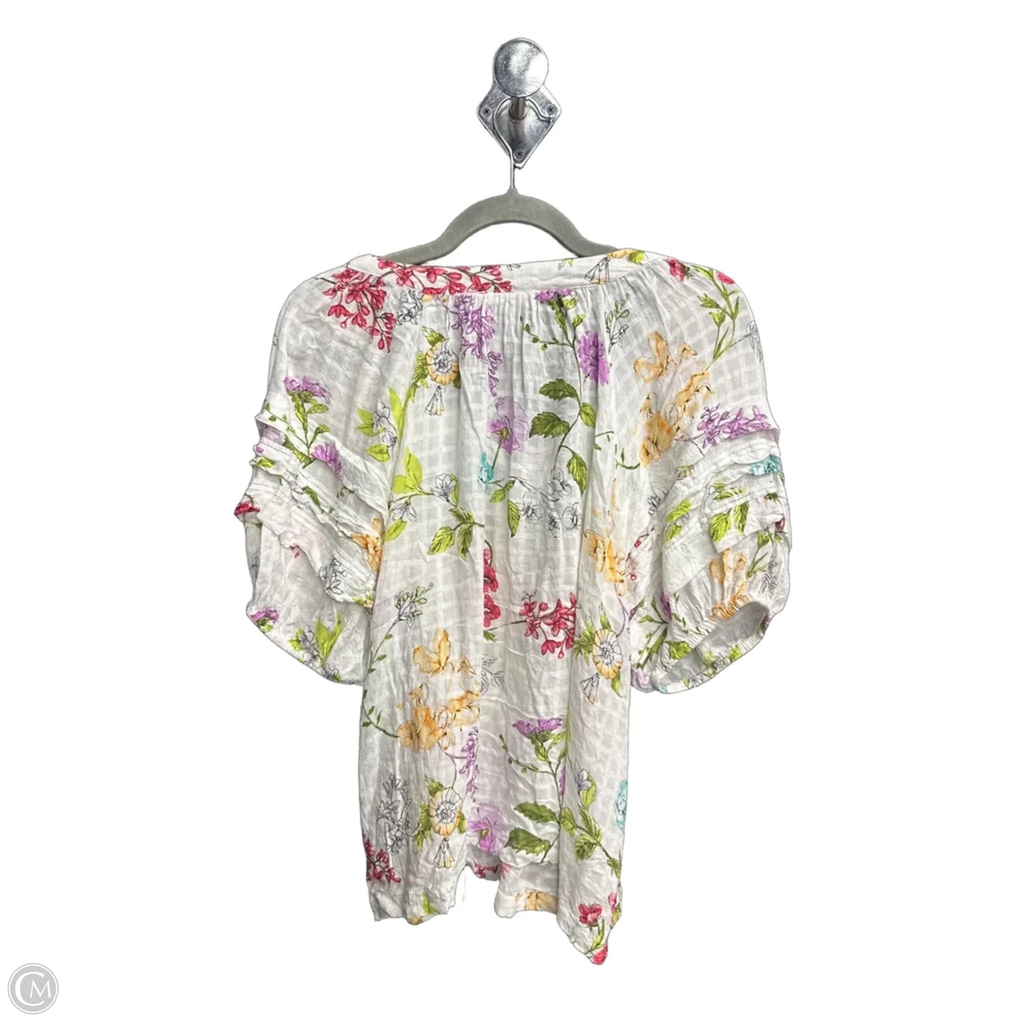 Top Short Sleeve By Jane And Delancey In Floral Print, Size: M