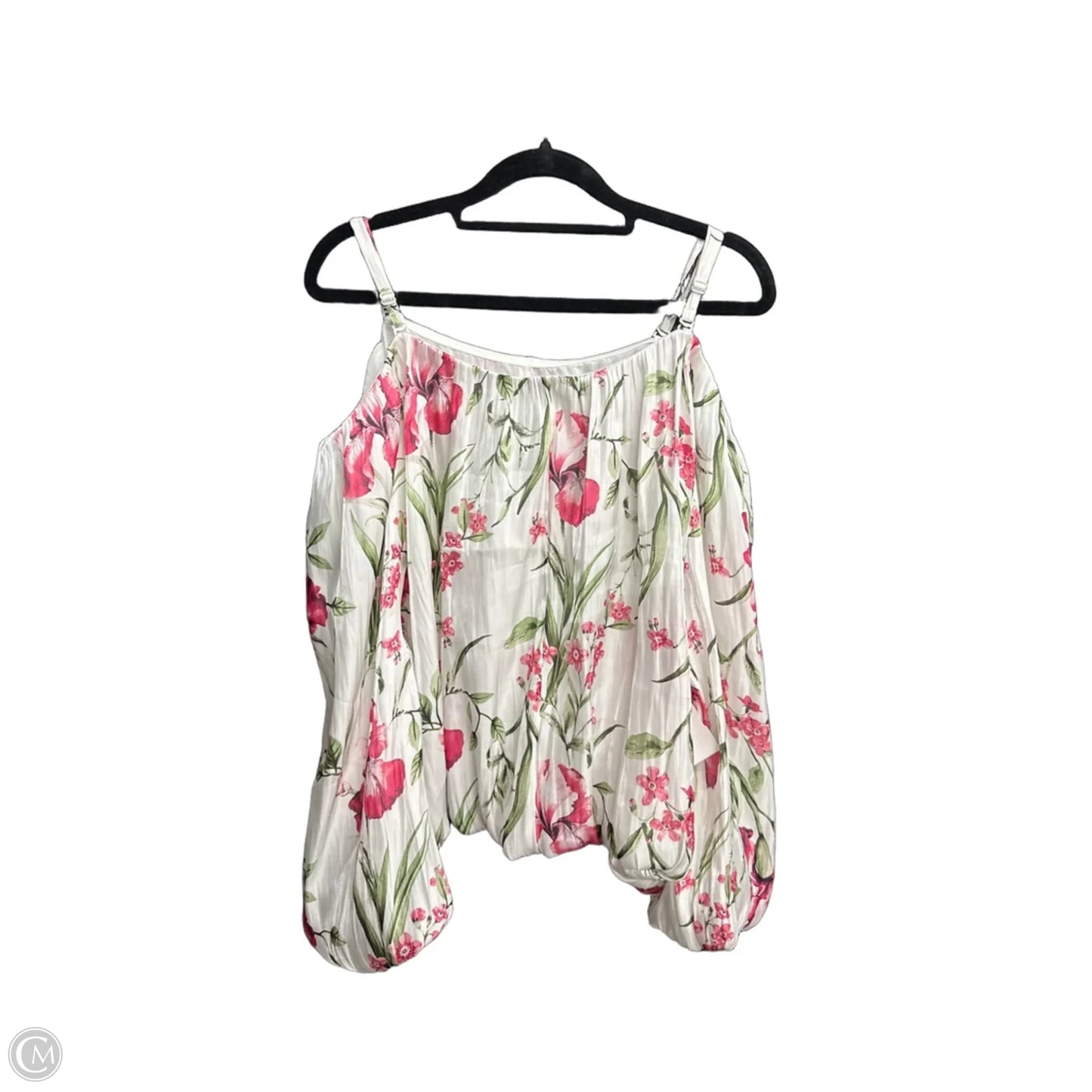 Top Long Sleeve By Cato In Floral Print, Size: L