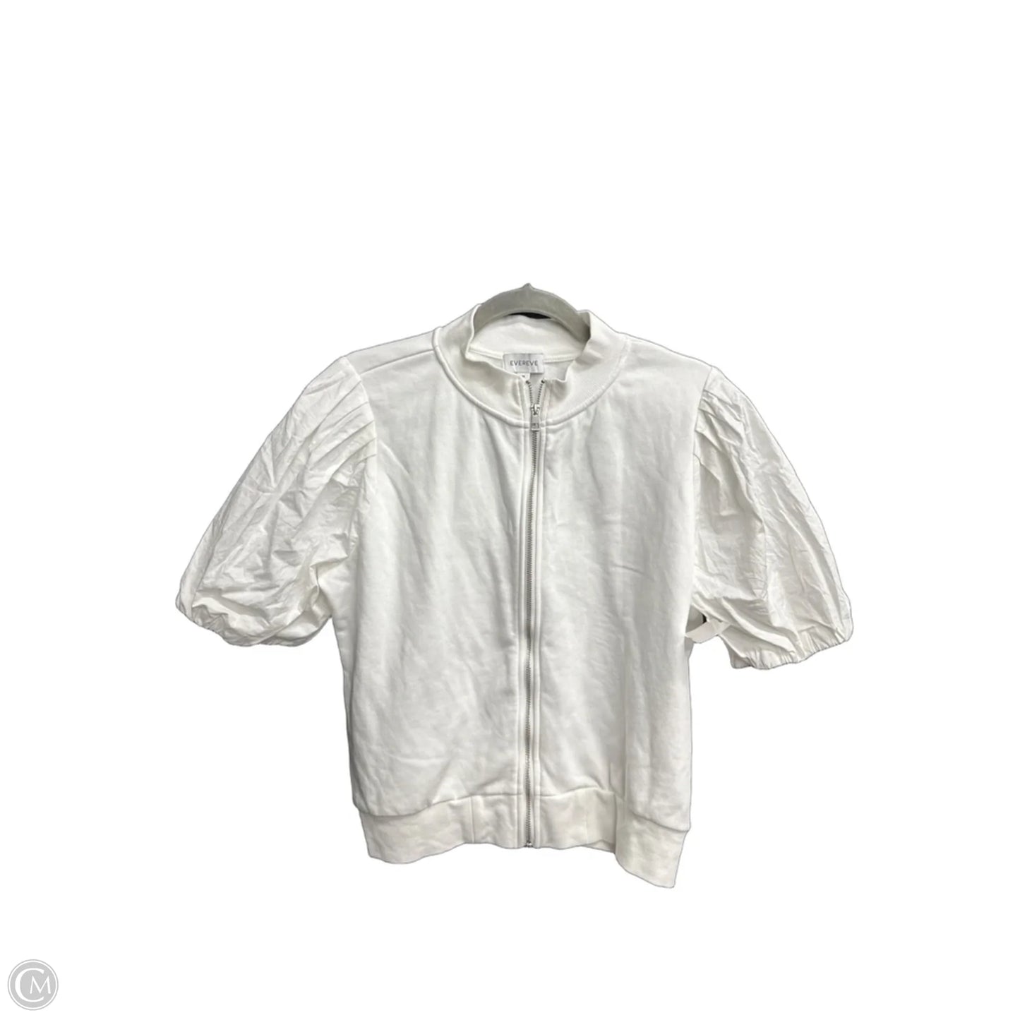 Top Short Sleeve By Evereve In White, Size: M
