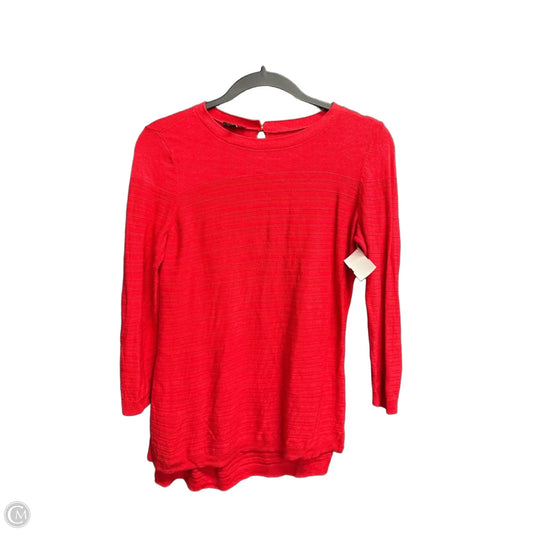 Top Long Sleeve By Talbots In Red, Size: Sp