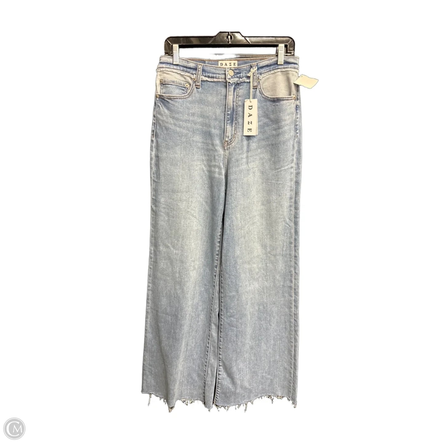 Jeans Wide Leg By Daze Denim In Blue Denim, Size: 6