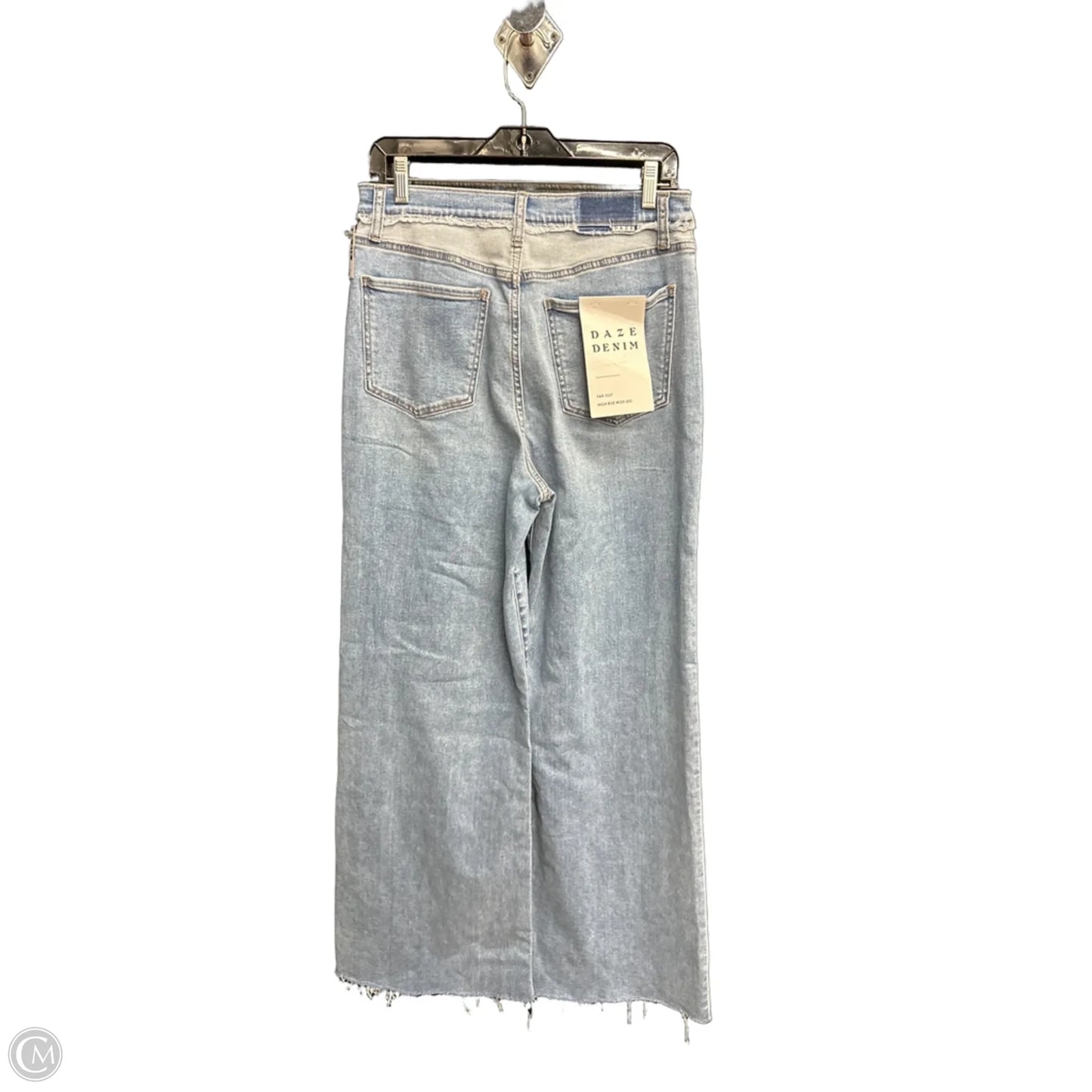 Jeans Wide Leg By Daze Denim In Blue Denim, Size: 6