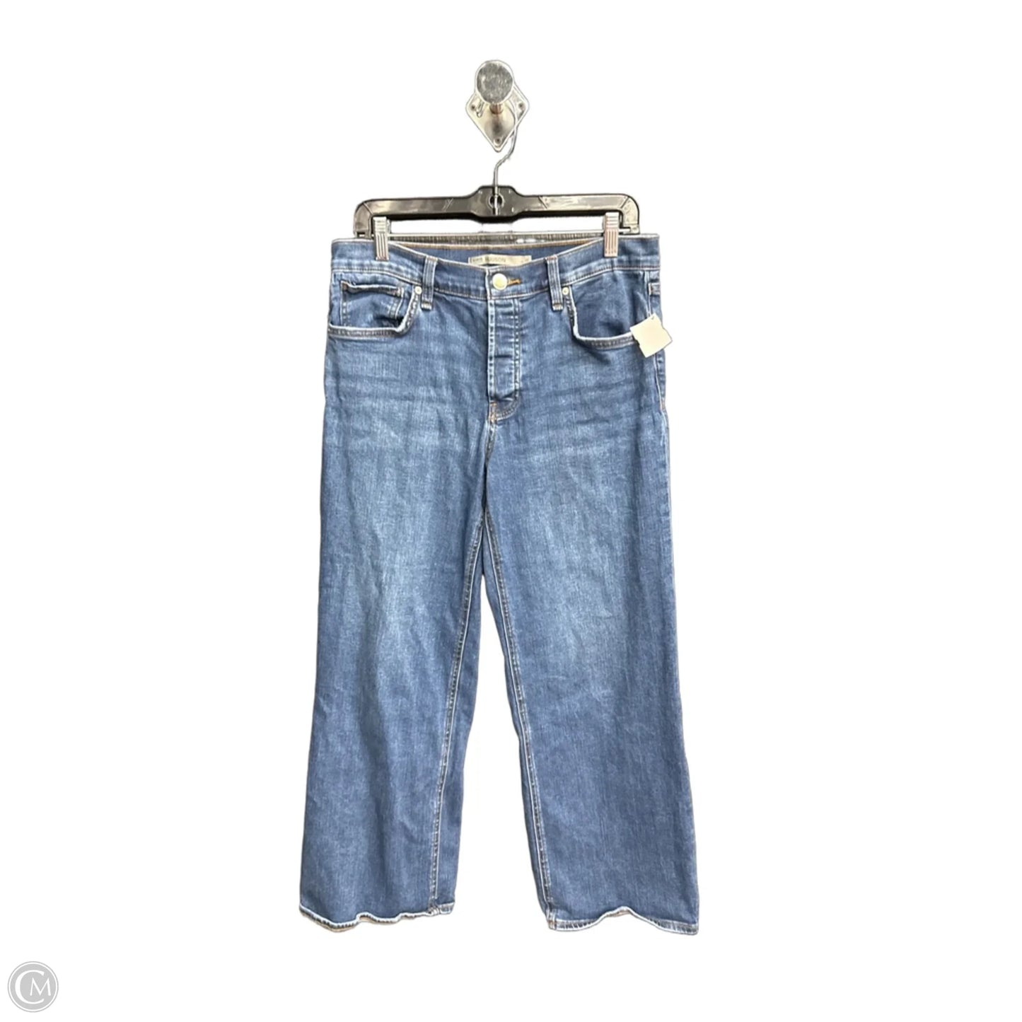 Jeans Wide Leg By Hudson In Blue Denim, Size: 6