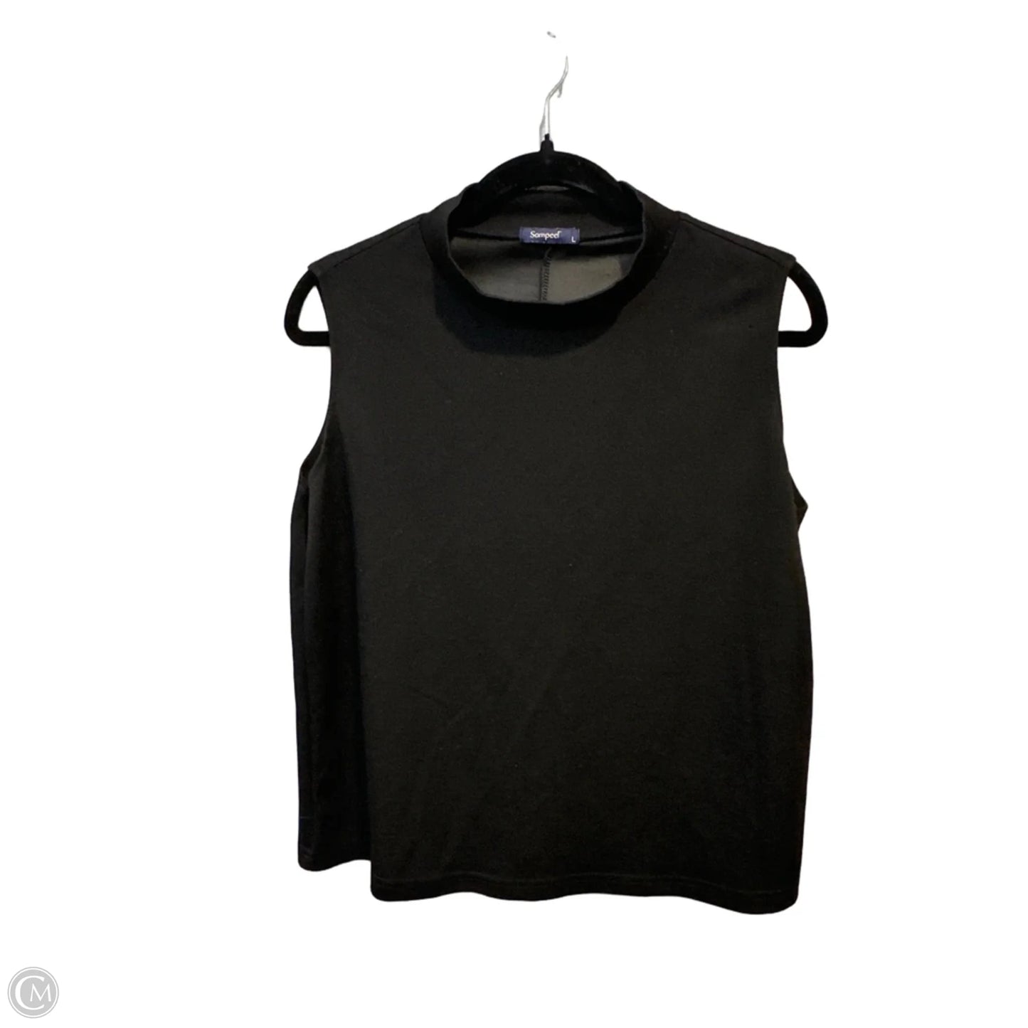 Top Sleeveless By Clothes Mentor In Black, Size: L
