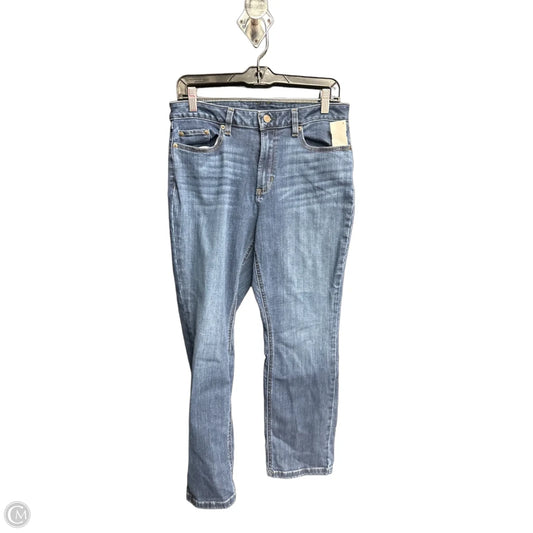 Jeans Straight By L.l. Bean In Blue Denim, Size: 12