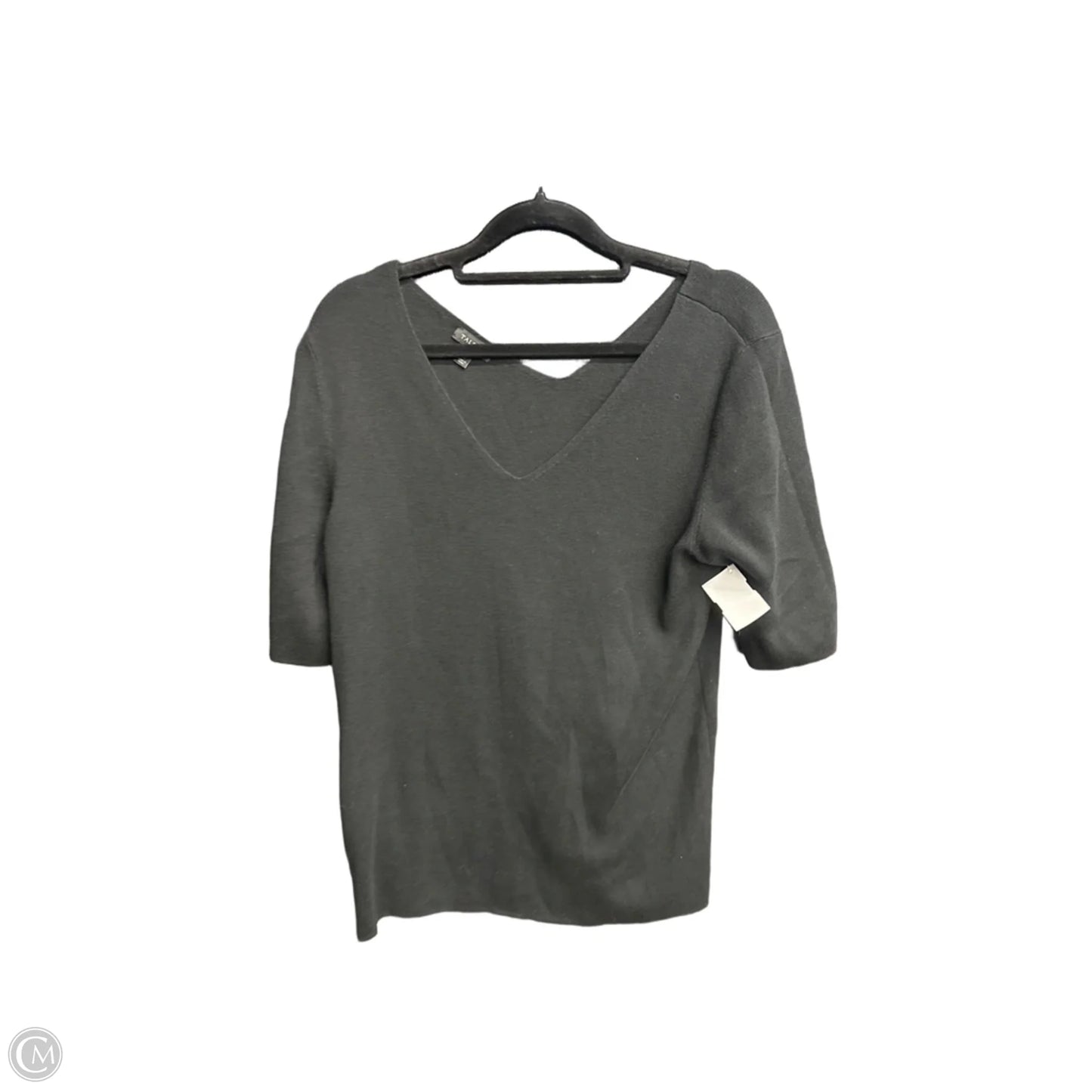 Top Short Sleeve By Talbots In Black, Size: L