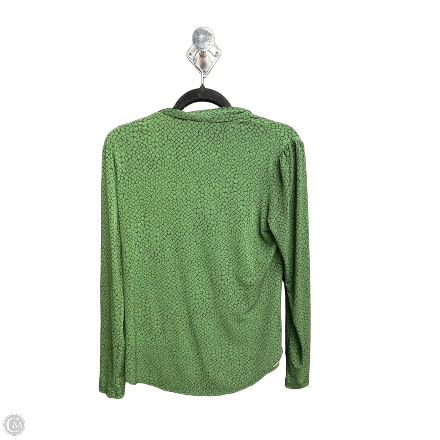 Top Long Sleeve By Michael By Michael Kors In Black & Green, Size: S