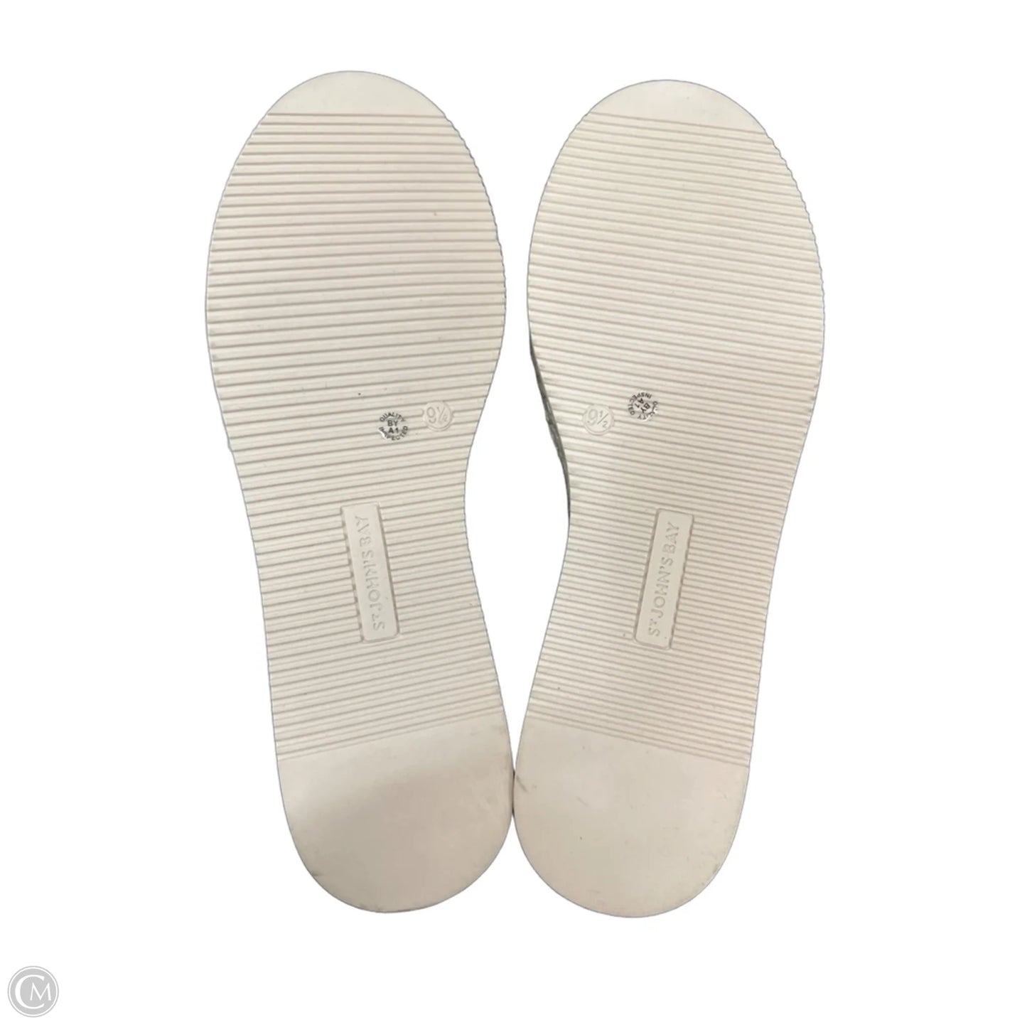 Sandals Flats By St Johns Bay In Brown & White, Size: 9.5