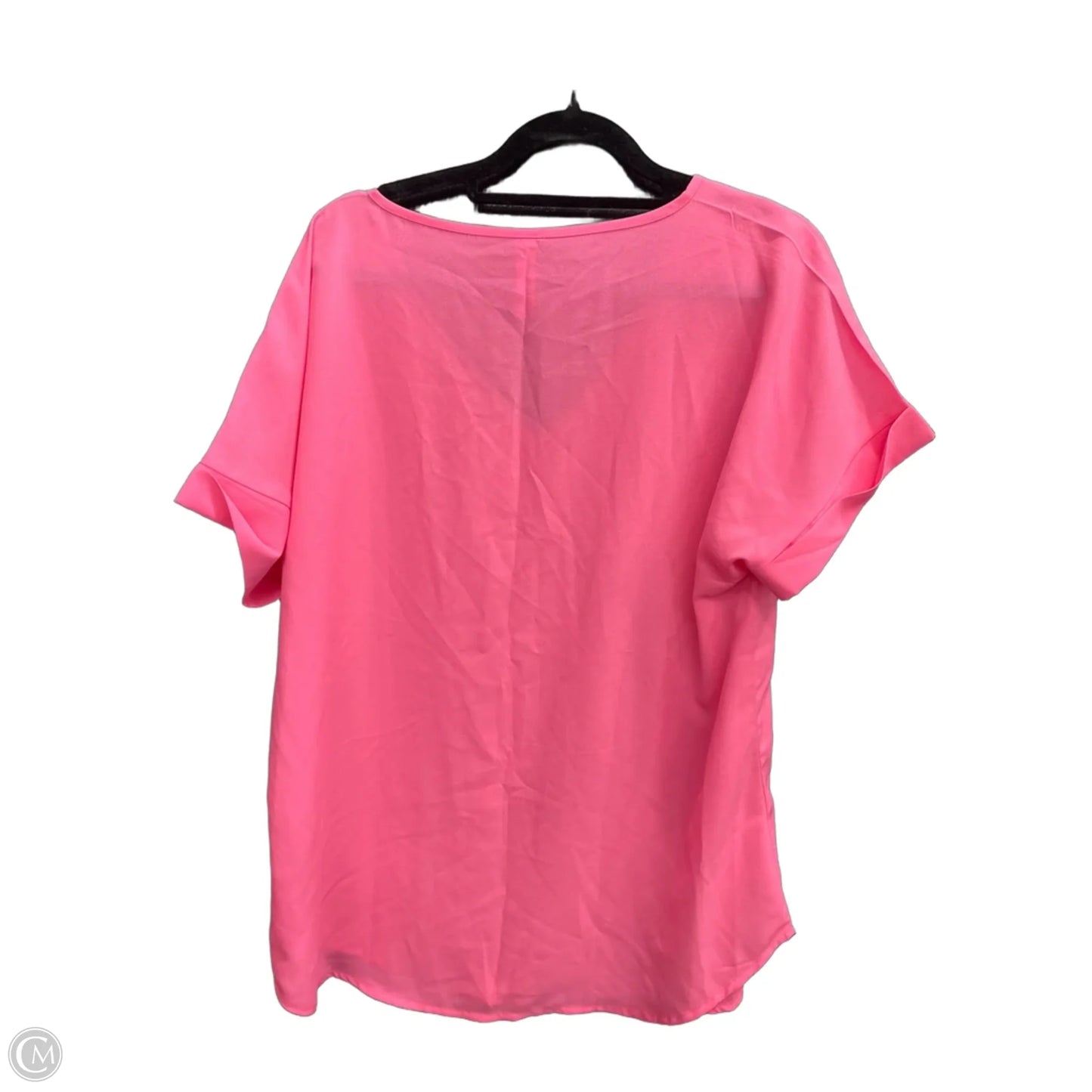 Top Short Sleeve By Zenana In Pink, Size: M