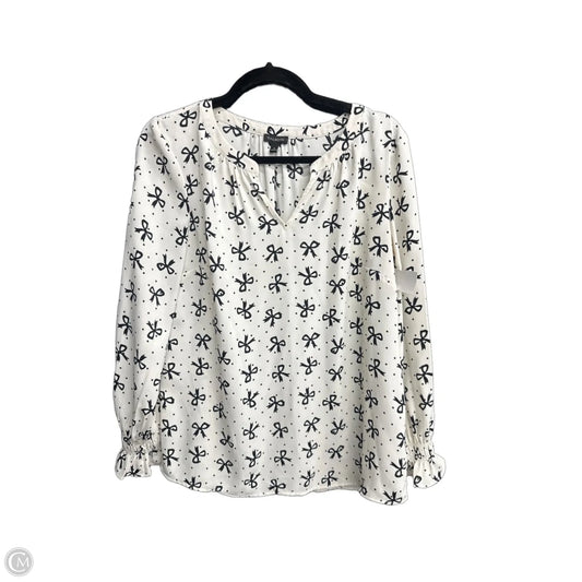 Top Long Sleeve By Talbots In Black & White, Size: S