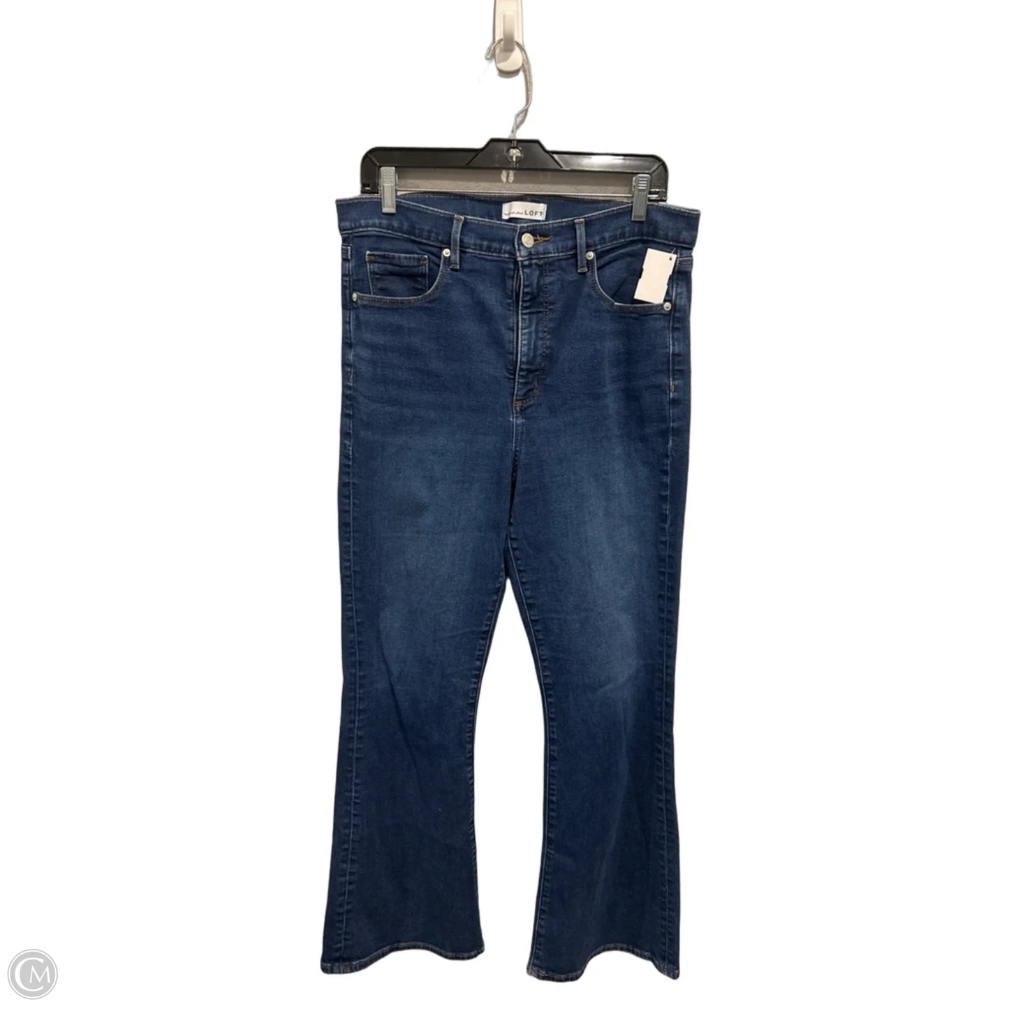 Jeans Boot Cut By Loft In Blue Denim, Size: 12
