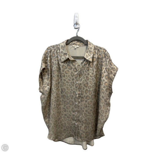 Top Short Sleeve By Jodifl In Animal Print, Size: S