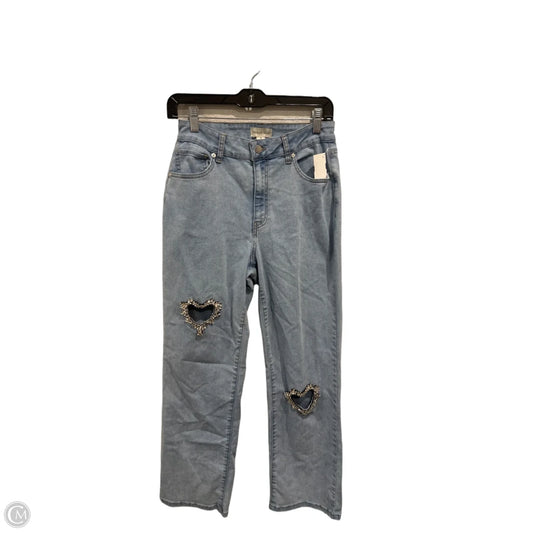Jeans Wide Leg By Thalia Sodi In Blue Denim, Size: 8
