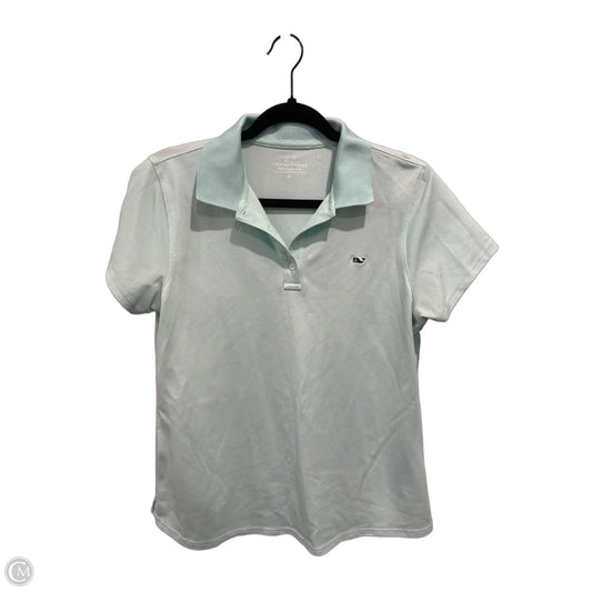 Top Short Sleeve By Vineyard Vines In Teal, Size: M