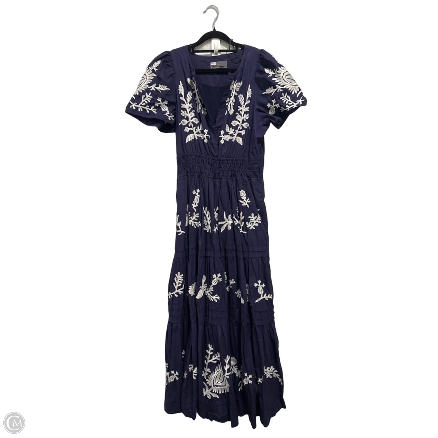 Dress Casual Maxi By Anthropologie In Purple & White, Size: S