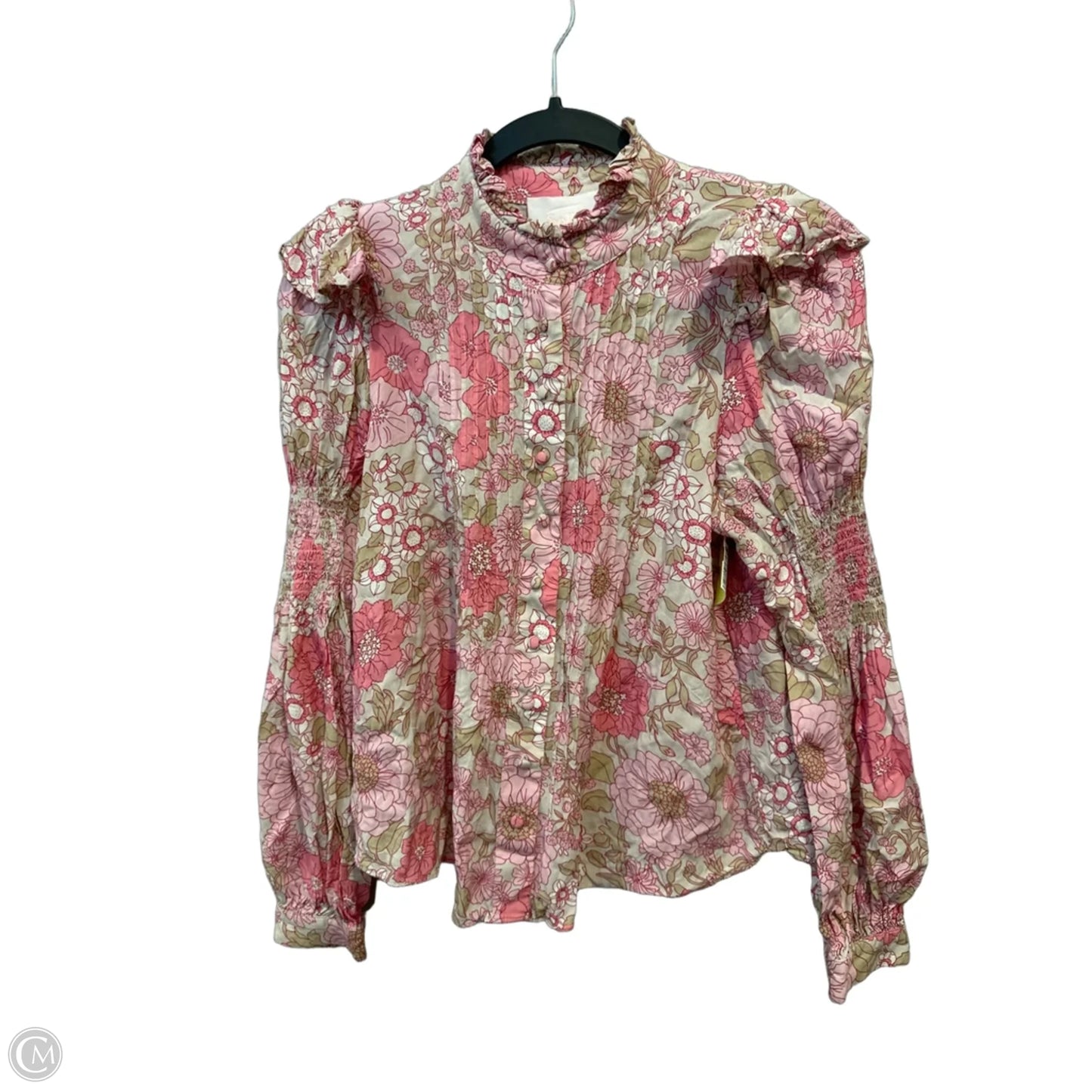 Top Long Sleeve By Clothes Mentor In Floral Print, Size: S