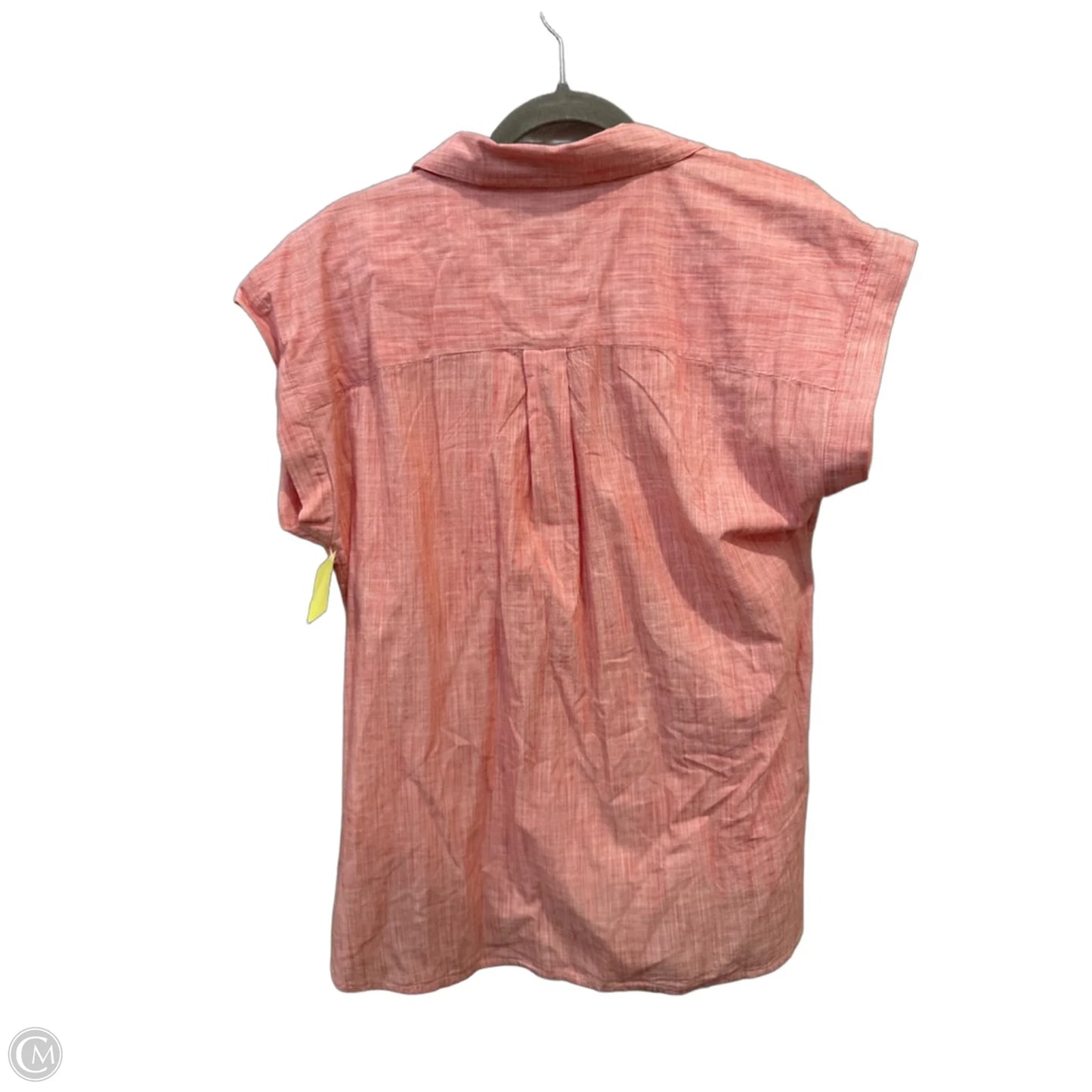 Top Short Sleeve By Loft In Red & White, Size: S