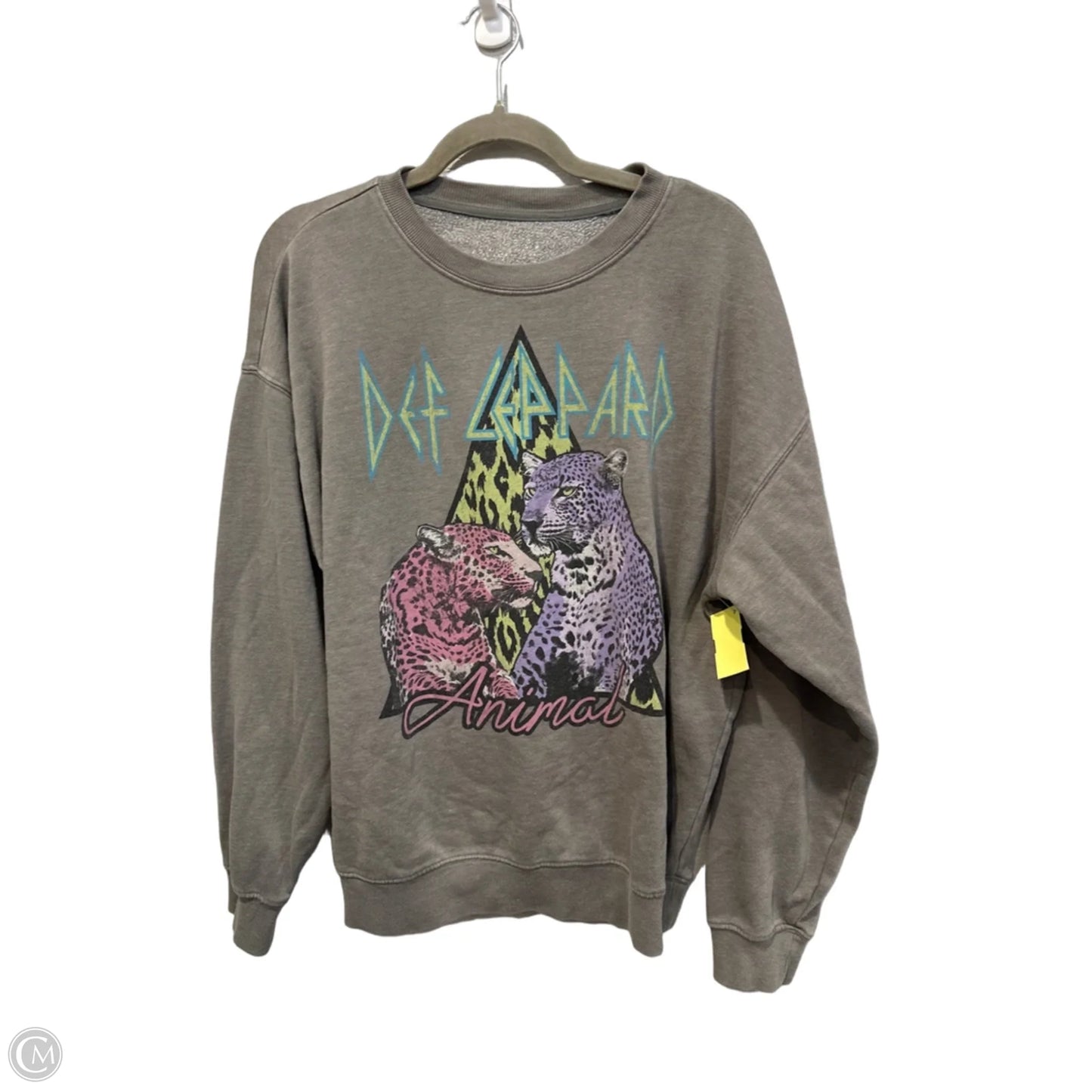 Sweatshirt Crewneck By Clothes Mentor In Grey, Size: S