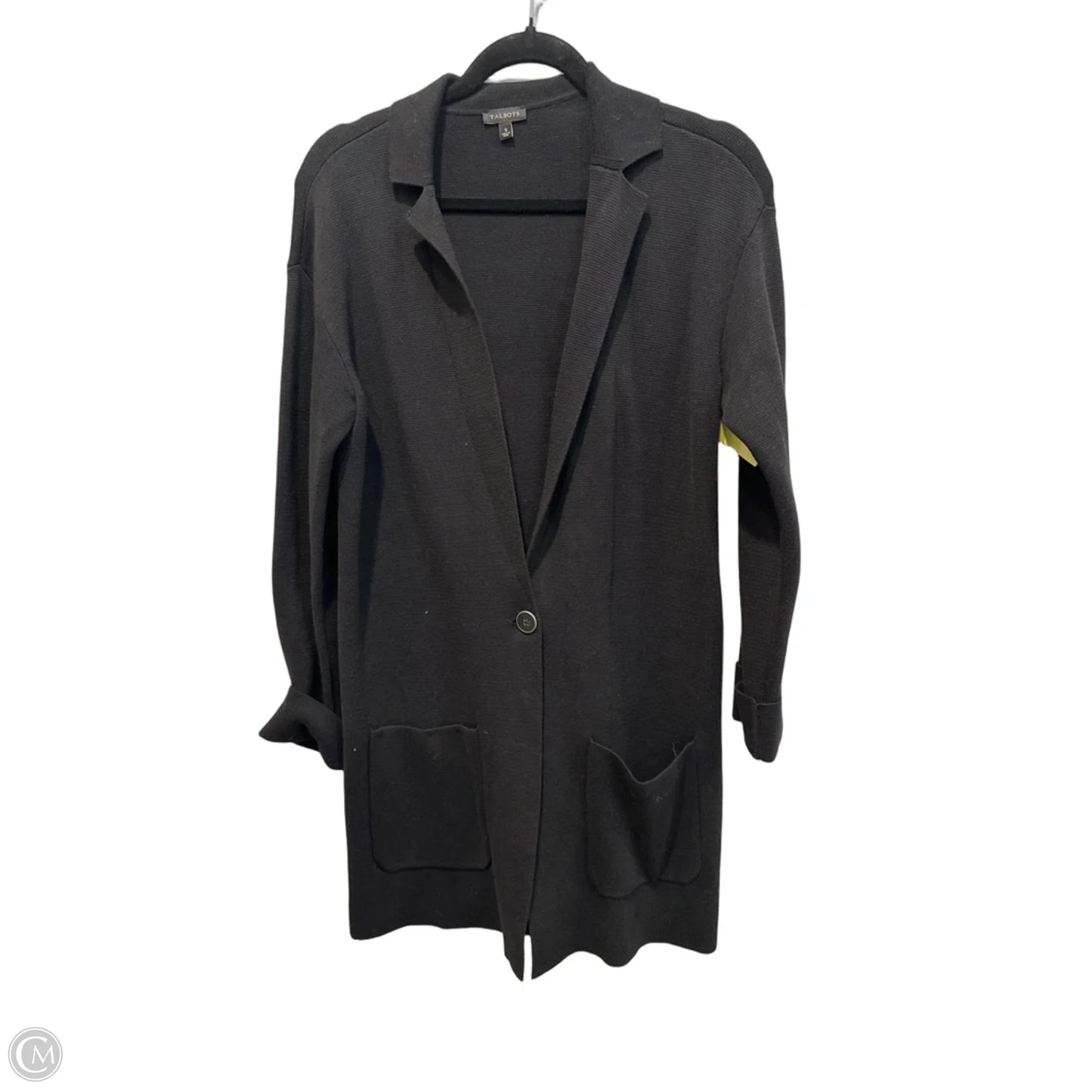 Sweater Cardigan By Talbots In Black, Size: S