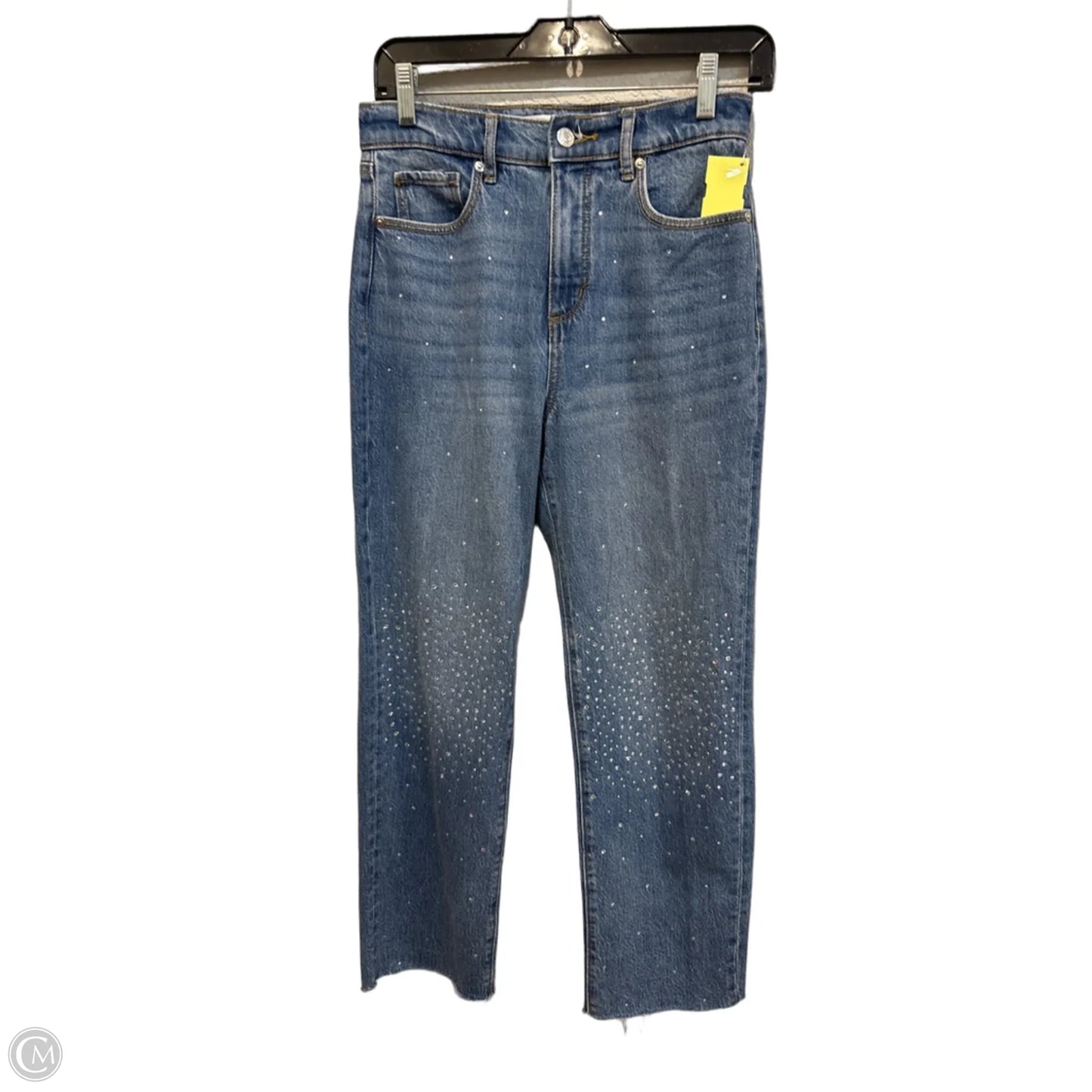 Jeans Straight By Loft In Blue Denim, Size: 0