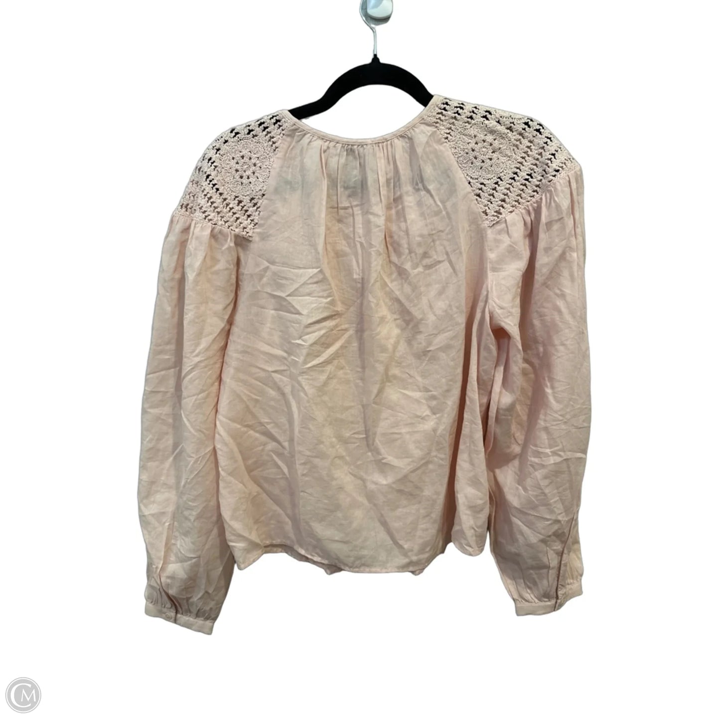Top Long Sleeve By Loft In Pink, Size: S