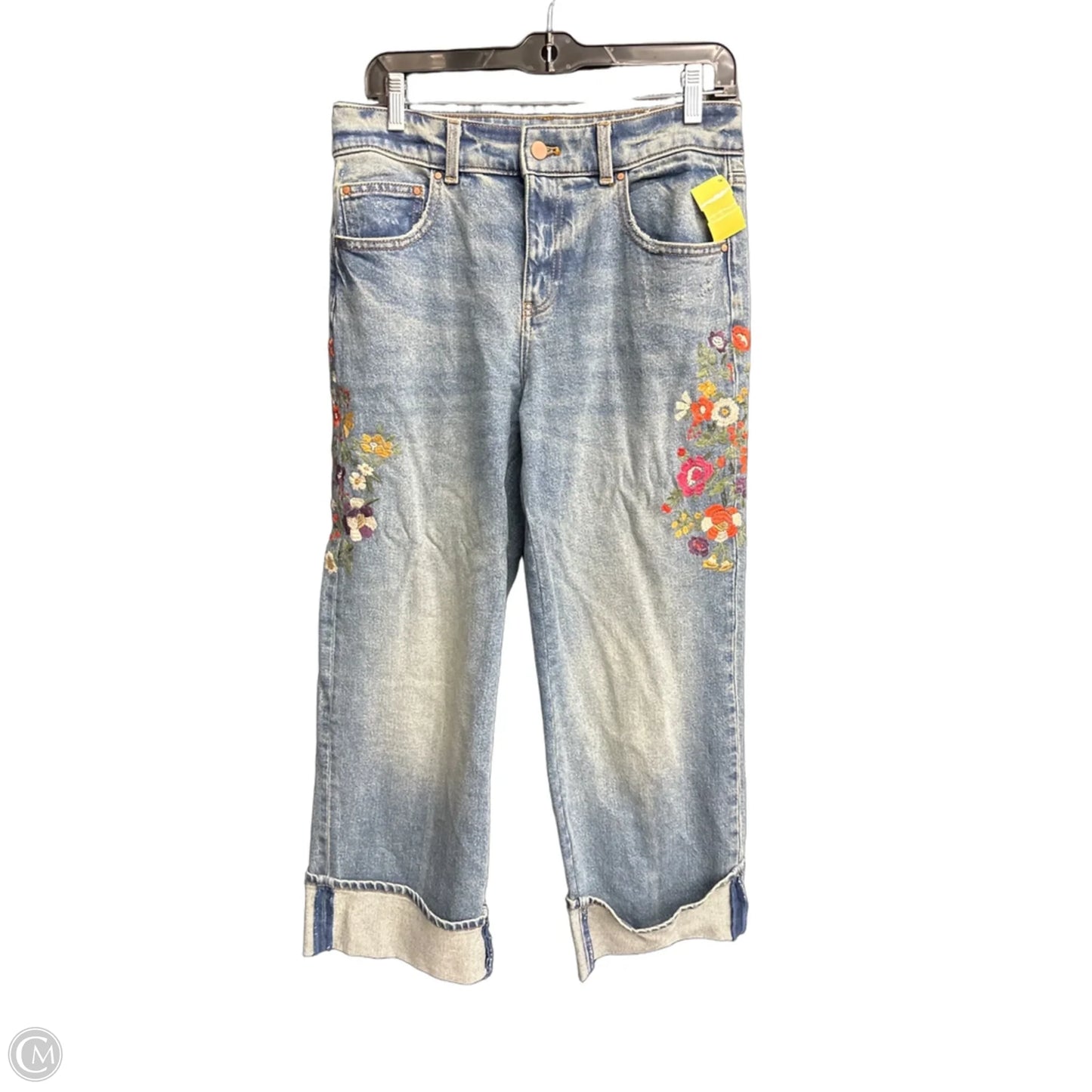 Jeans Wide Leg By Talbots In Blue Denim, Size: 4