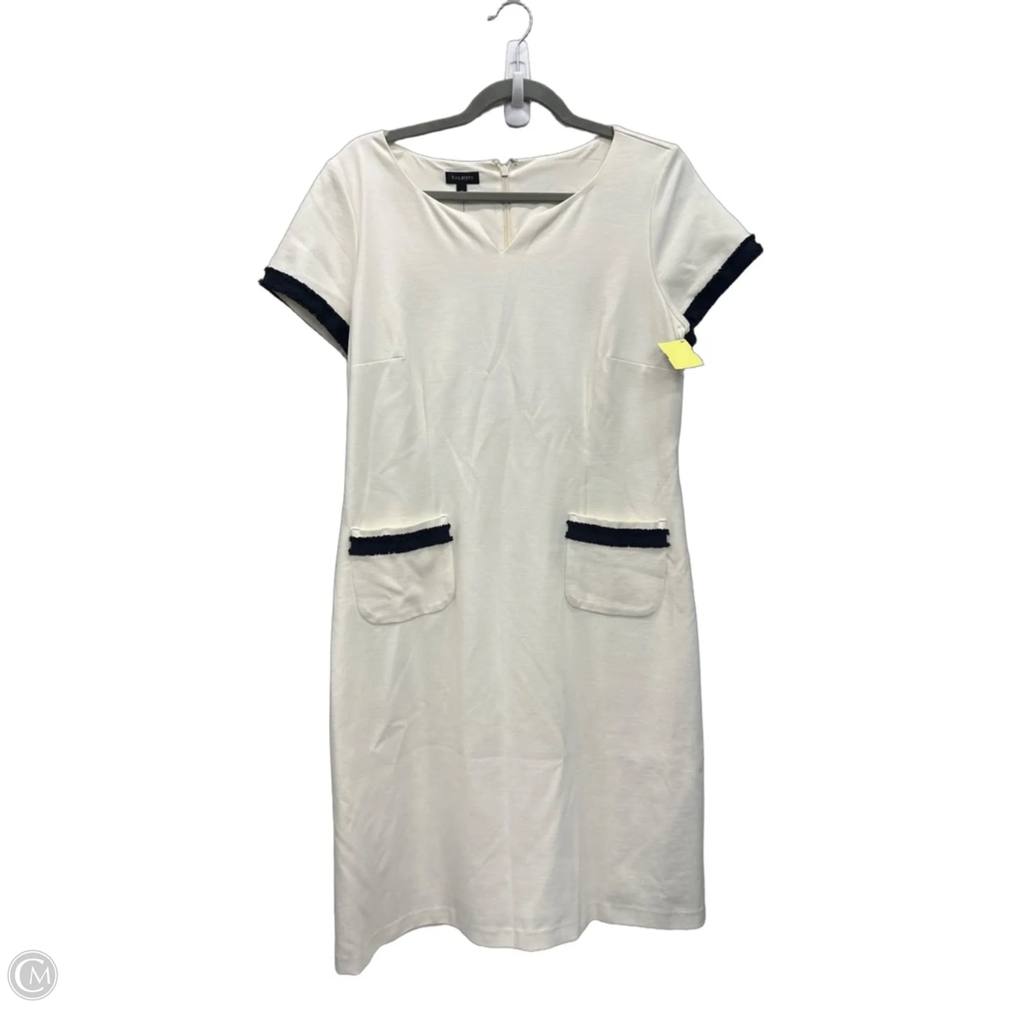 Dress Work By Talbots In Blue & Cream, Size: M