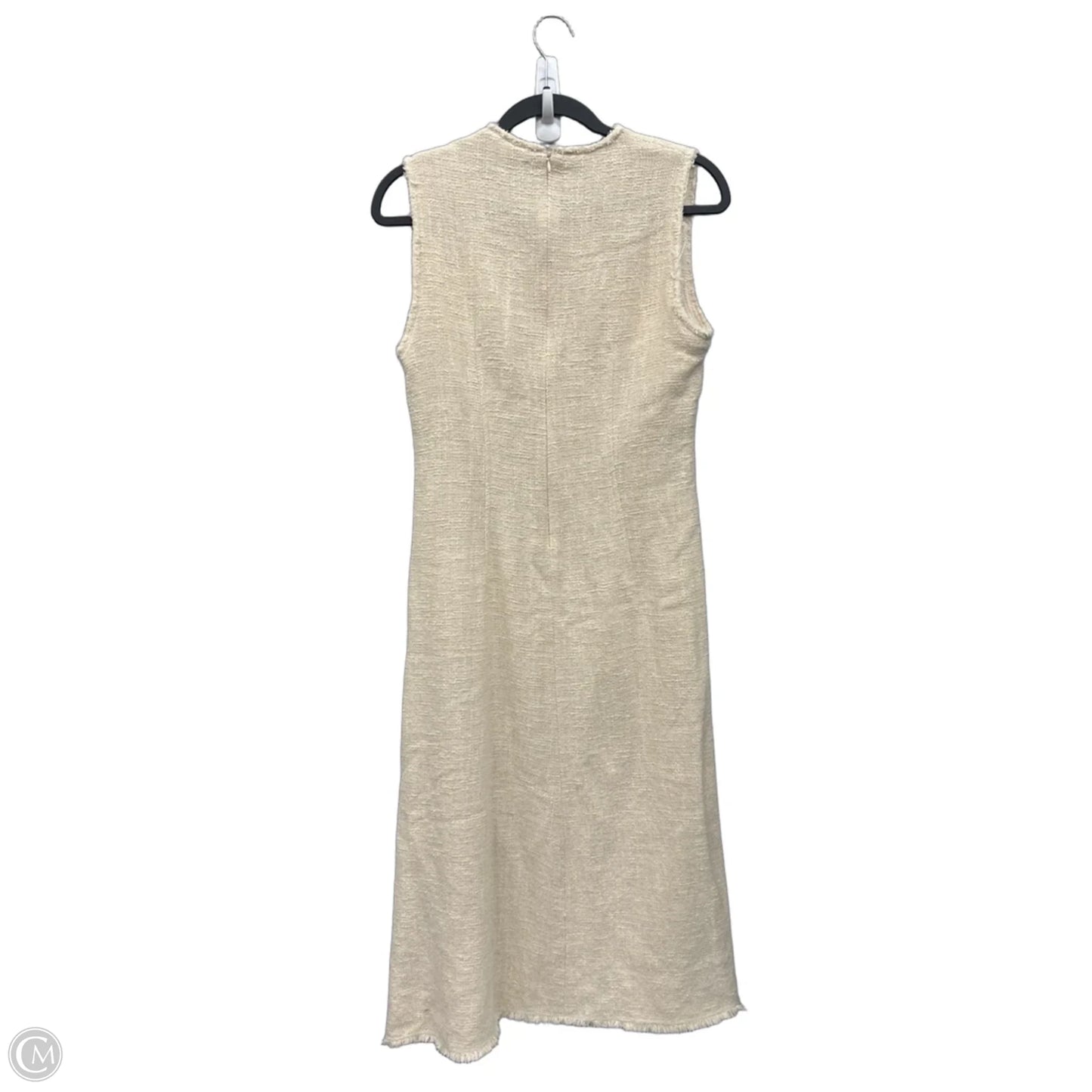 Dress Casual Maxi By Zara In Cream, Size: M