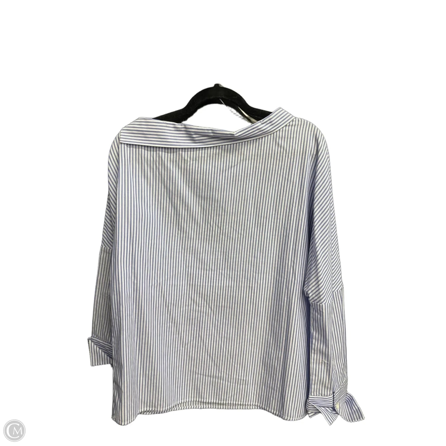 Top Long Sleeve By Who What Wear In Striped Pattern, Size: S