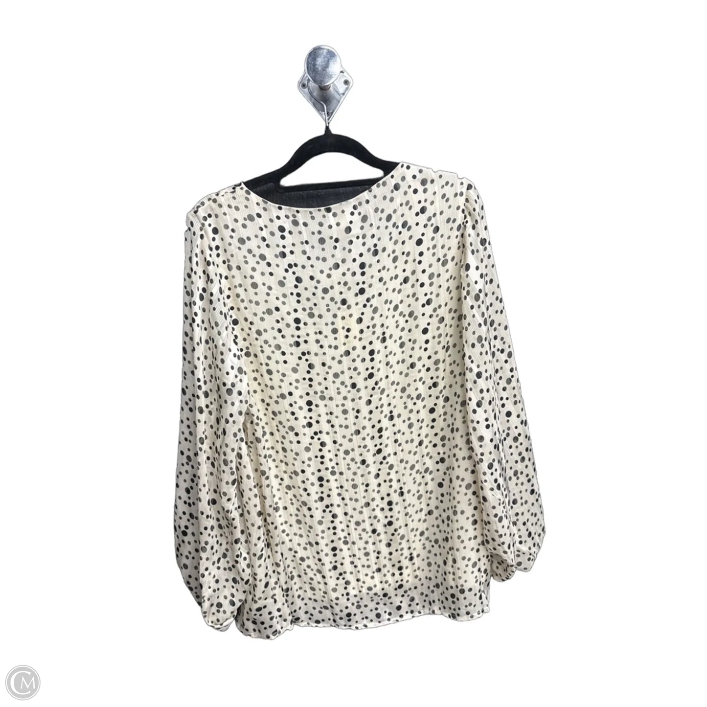 Top Long Sleeve By Jodifl In Polkadot Pattern, Size: S