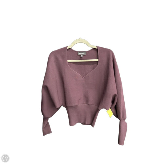 Top Long Sleeve By Express In Purple, Size: Xs
