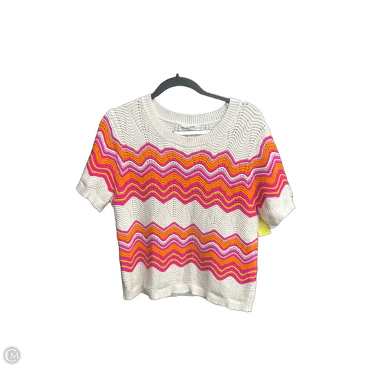 Top Short Sleeve By Thml In Pink & Purple, Size: L