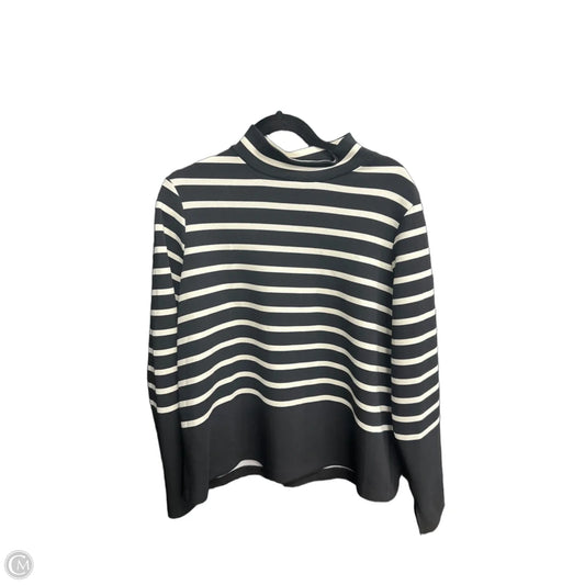 Top Long Sleeve By Spanx In Striped Pattern, Size: Xl