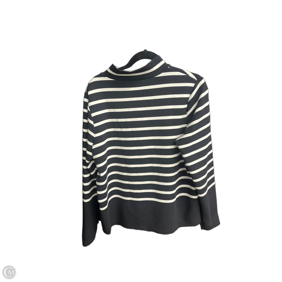 Top Long Sleeve By Spanx In Striped Pattern, Size: Xl