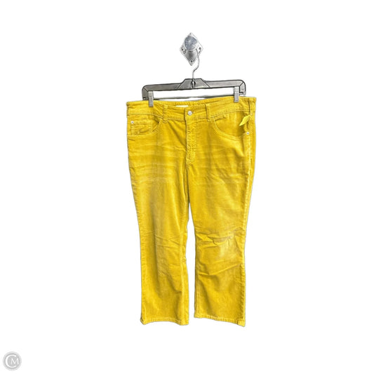 Pants Corduroy By Pilcro In Yellow, Size: 12p