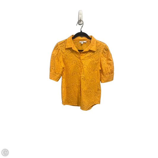 Top Short Sleeve By Chicos In Orange, Size: S
