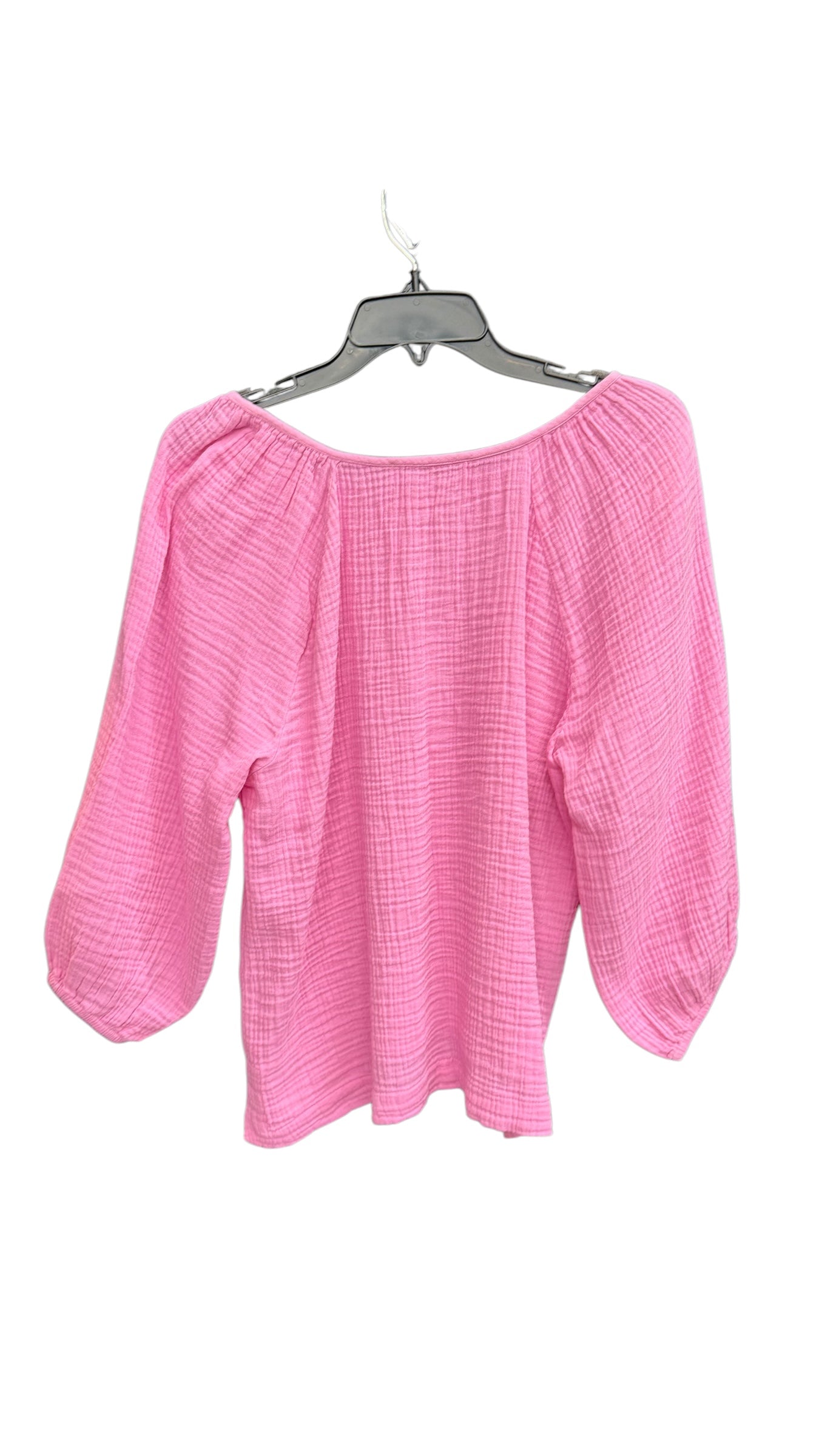 Top Long Sleeve By Loft In Pink, Size: M