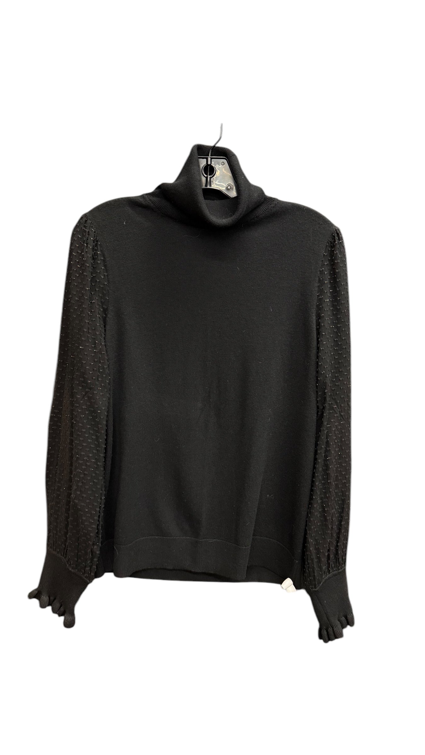 Top Long Sleeve By Loft In Black, Size: M