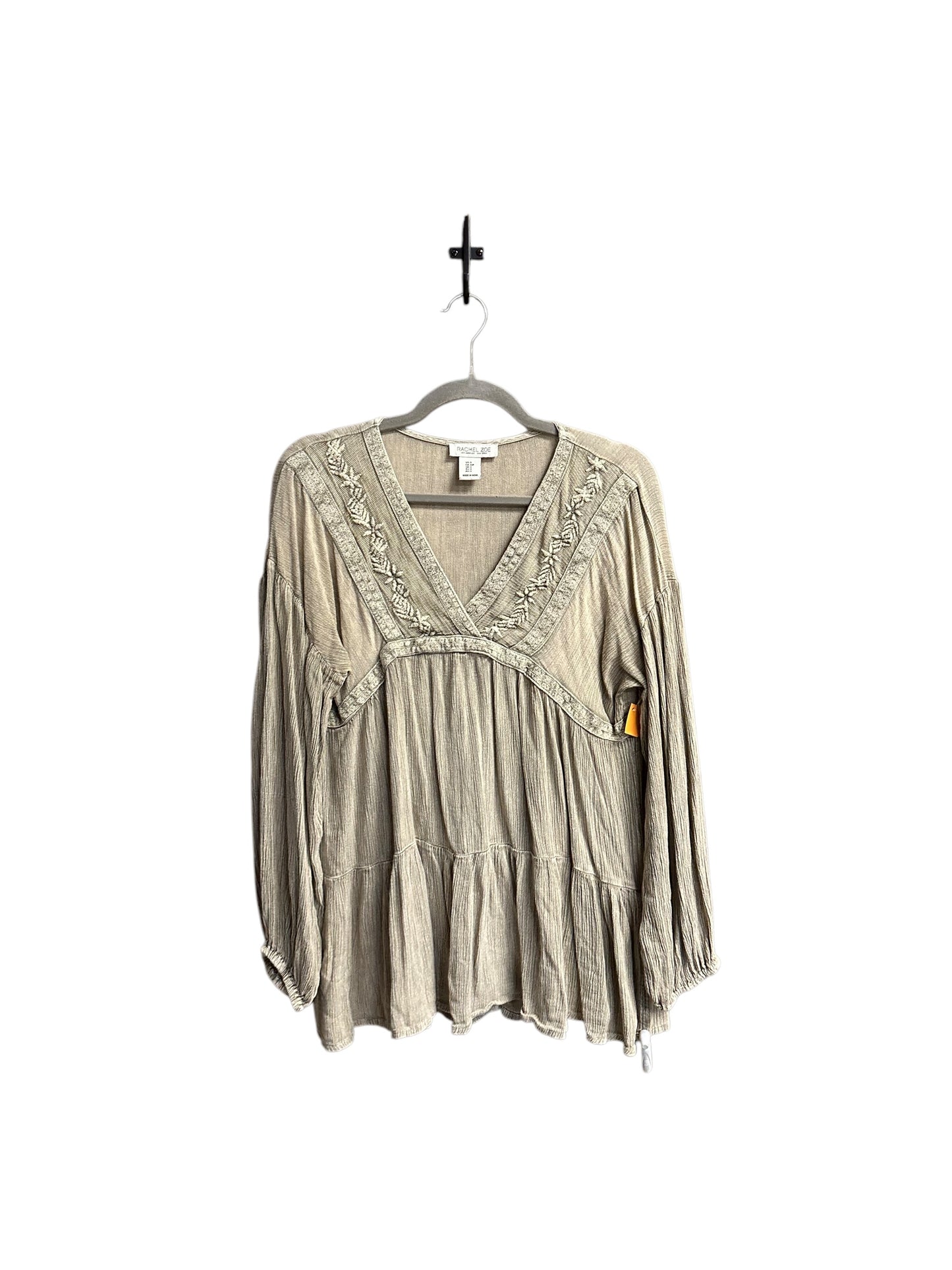 Top Long Sleeve By Rachel Zoe In Brown, Size: S