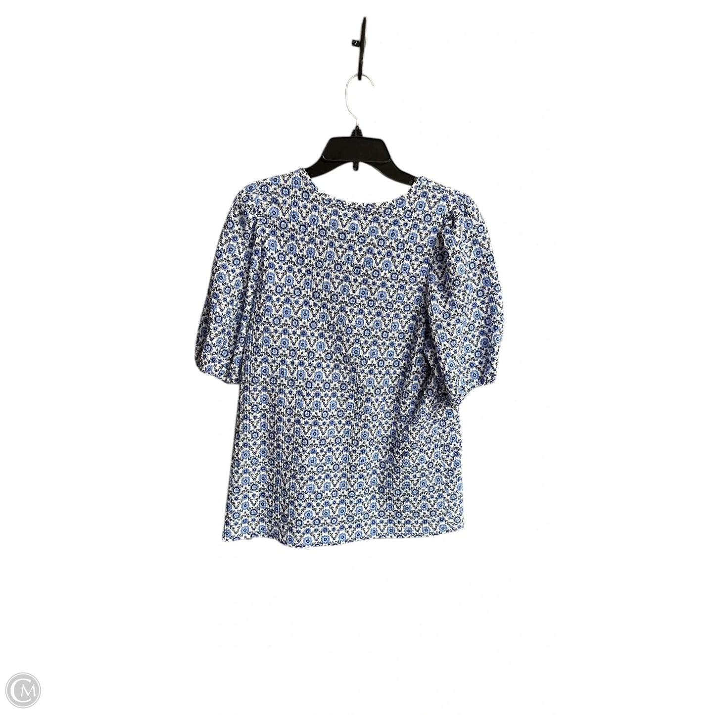 Top Short Sleeve By Loft In Blue, Size: L