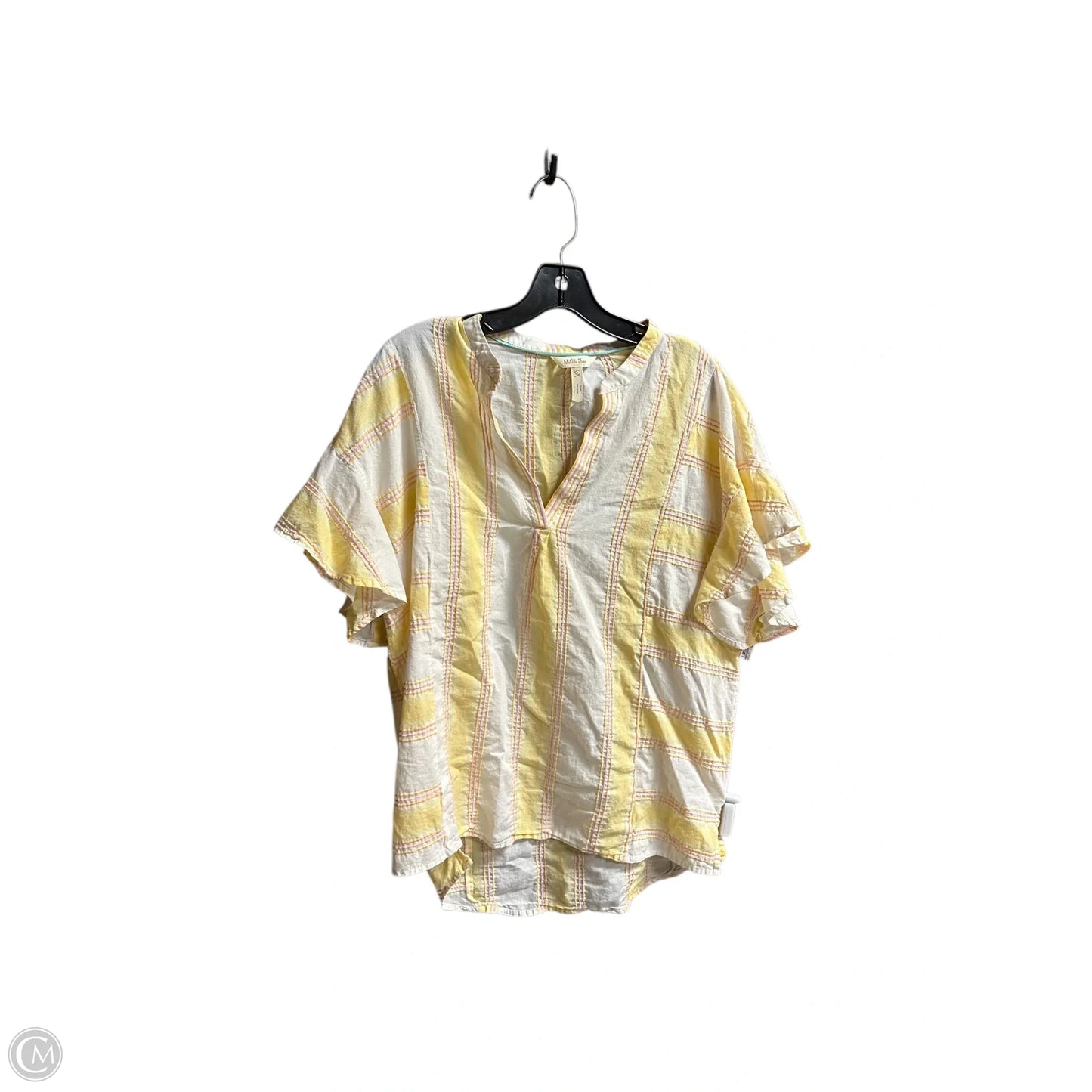 Top Short Sleeve By Matilda Jane In Yellow, Size: M