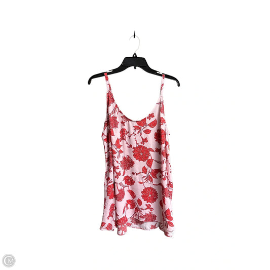 Top Sleeveless By Cabi In Floral Print, Size: M