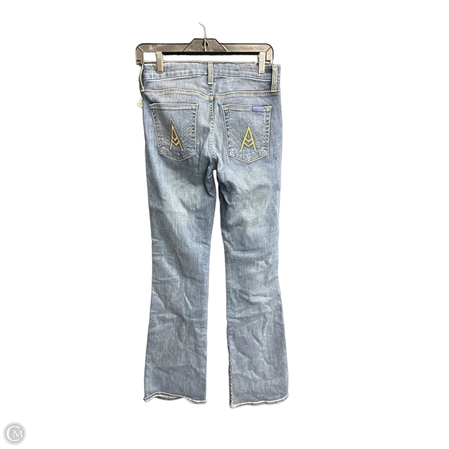 Jeans Boot Cut By 7 For All Mankind In Blue Denim, Size: 4