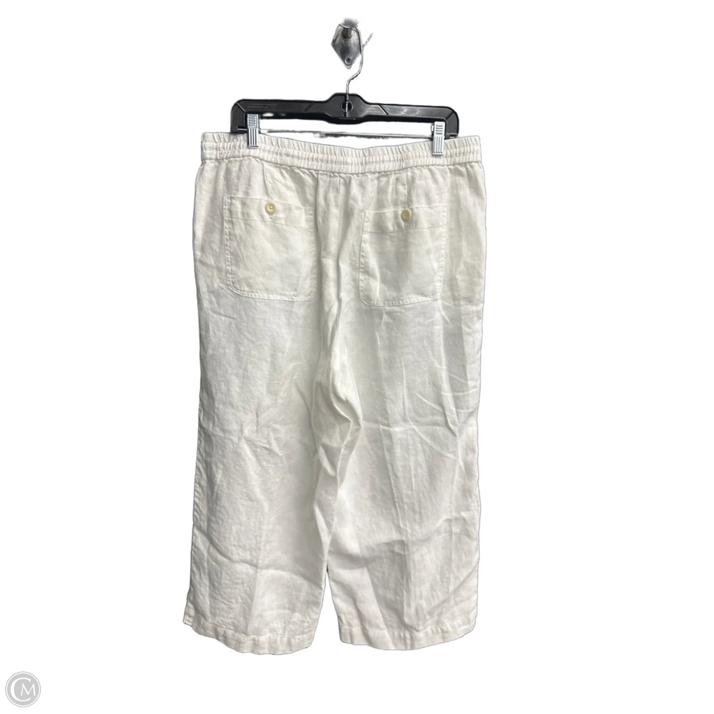 Pants Linen By Talbots In White, Size: L