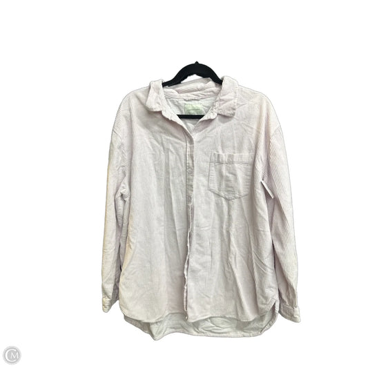 Top Long Sleeve By American Eagle In Purple, Size: L