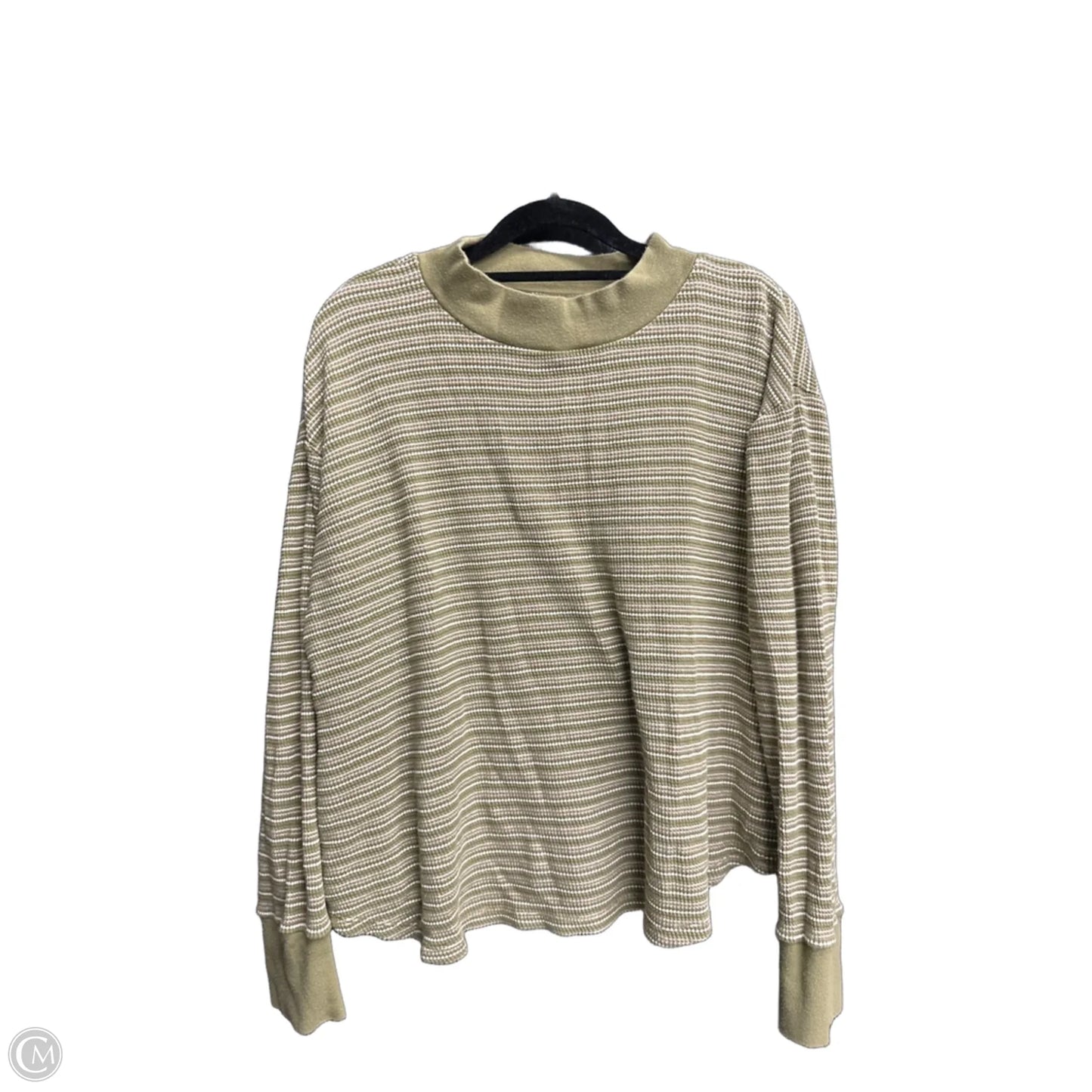 Top Long Sleeve By Madewell In Green, Size: M