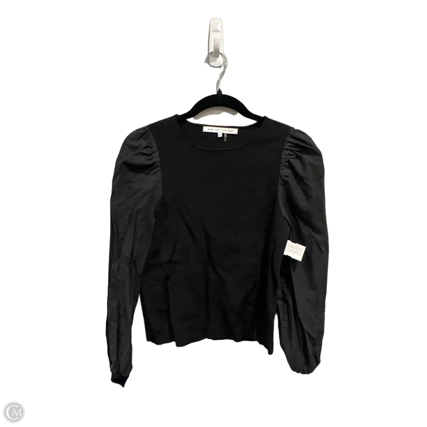 Top Long Sleeve By English Factory In Black, Size: S