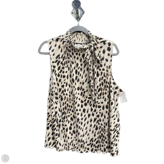 Top Sleeveless By Chicos In Animal Print, Size: Xl